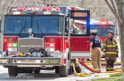 Northfield Fire Rescue Department at house fire 2050 Norfork Road 3-26-16 Larry Shapiro photographer shapirophotography.net